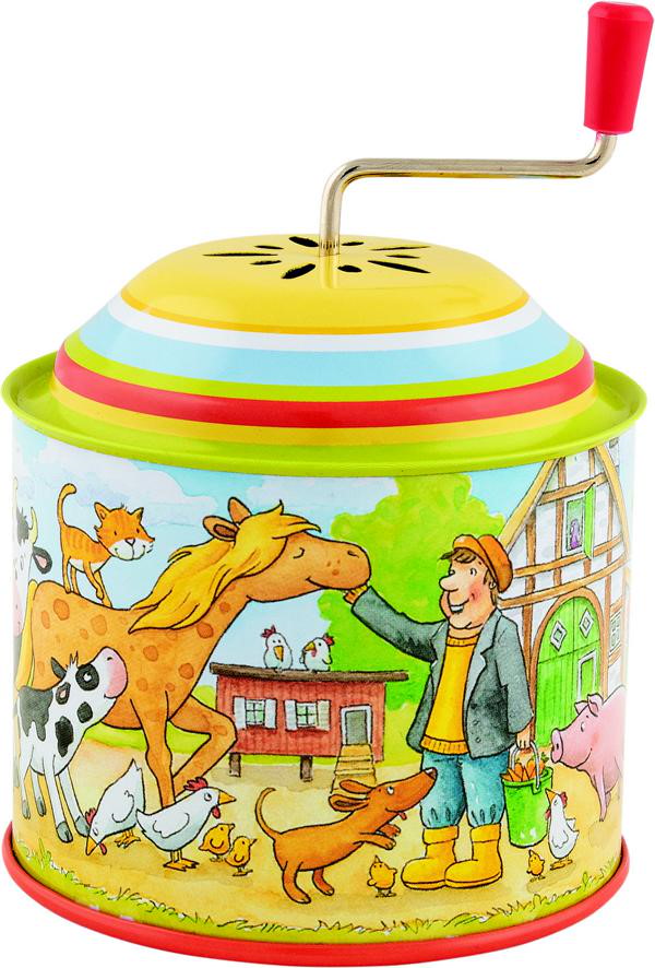Musikspieldose Bauernhof, Melodie: Old Mc Donald had a farm