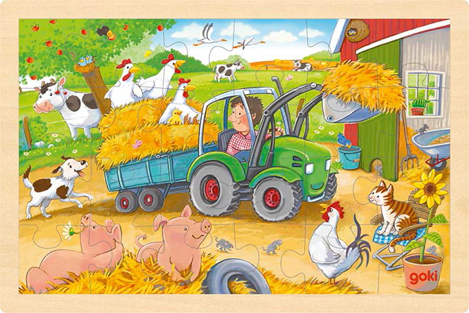 Einlegepuzzle Kleiner Traktor