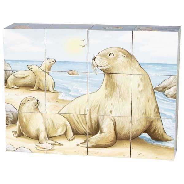 Würfelpuzzle Australische Tiere