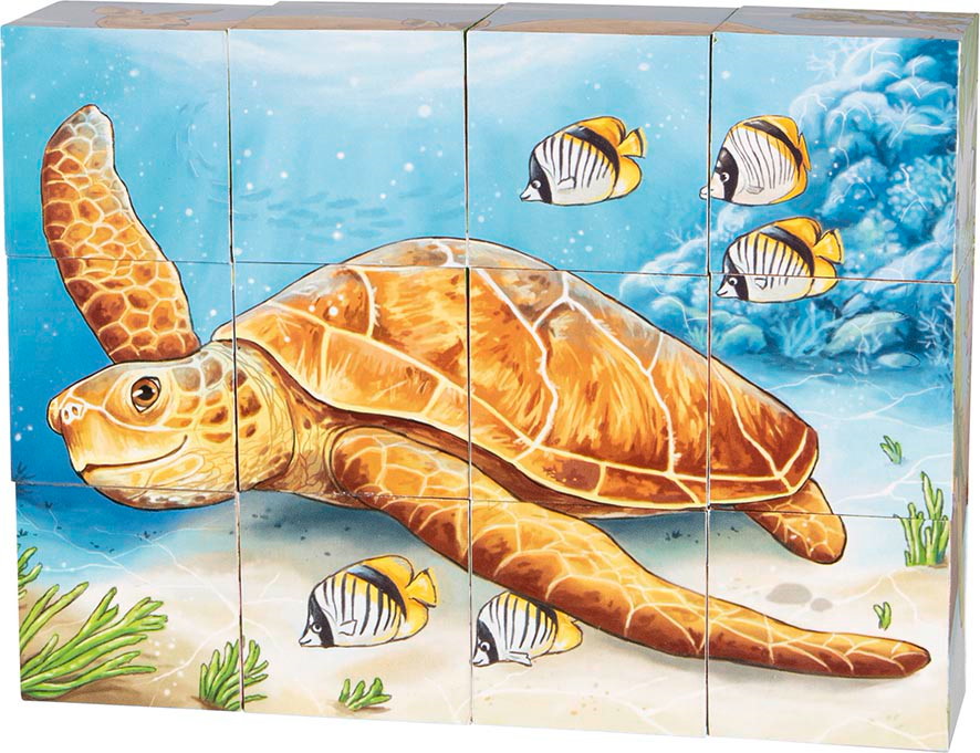 Würfelpuzzle Australische Tiere