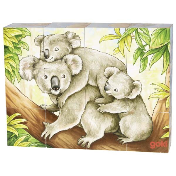 Würfelpuzzle Australische Tiere