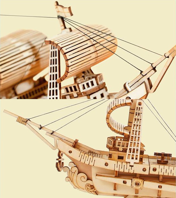 Holzbausatz Segelschiff