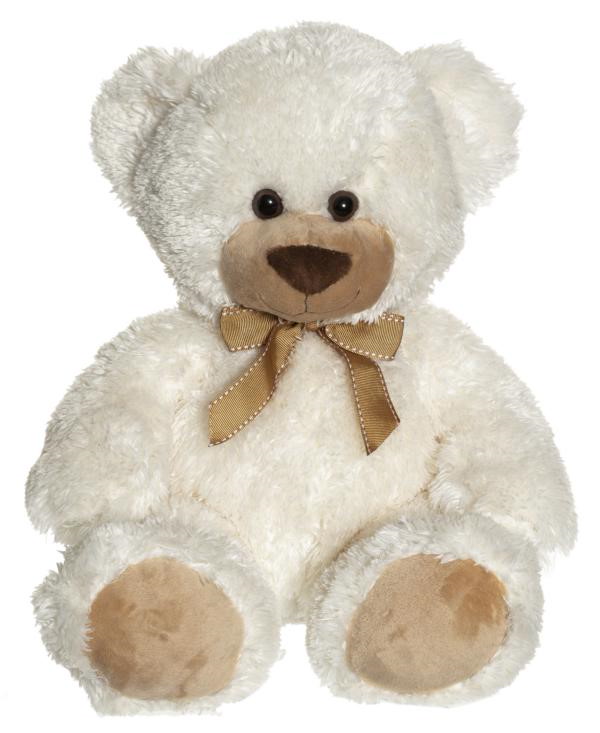 Plüsch Teddy Roger creme mit Halsschleife