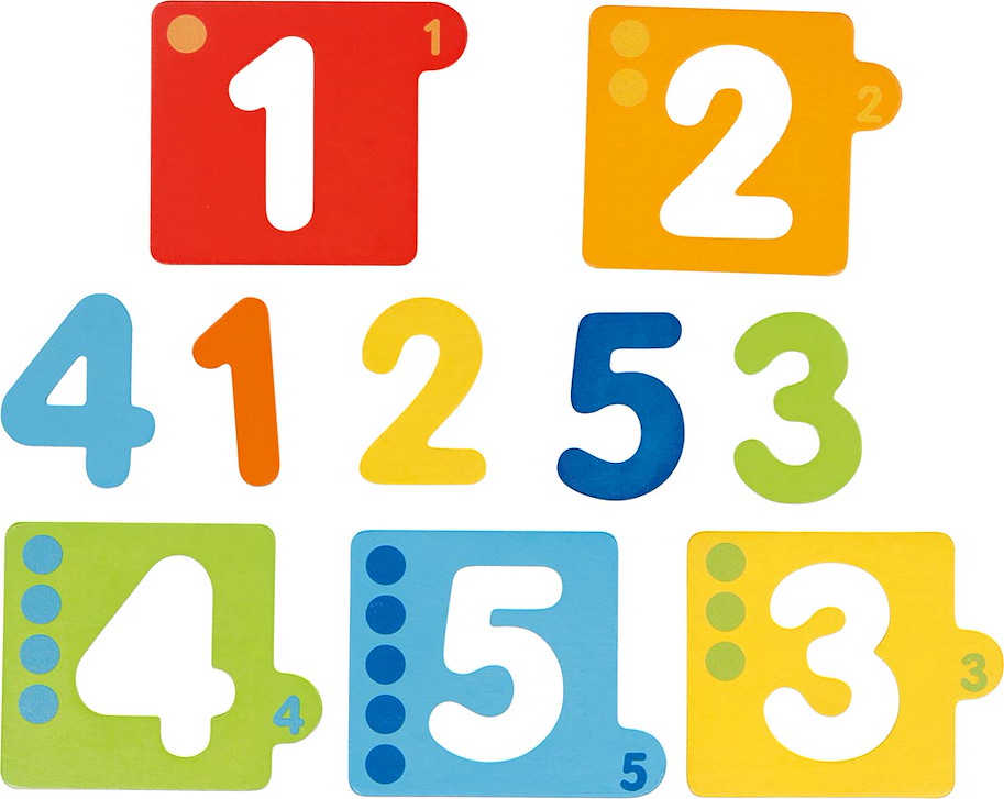 Schichtenpuzzle Zahlen
