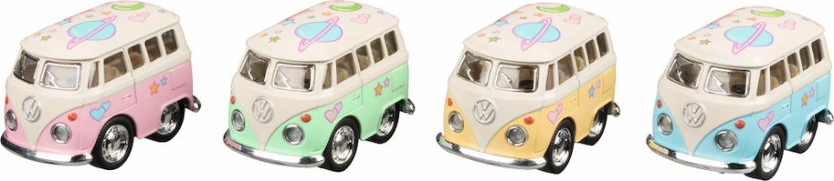 VW Microbus mit Druck, Spritzguss