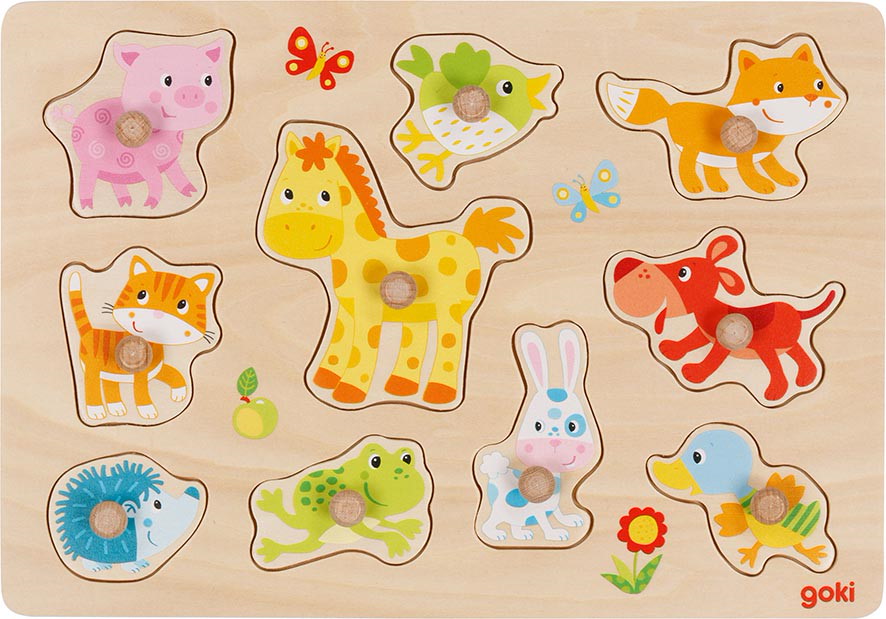 Steckpuzzle Tierkinder