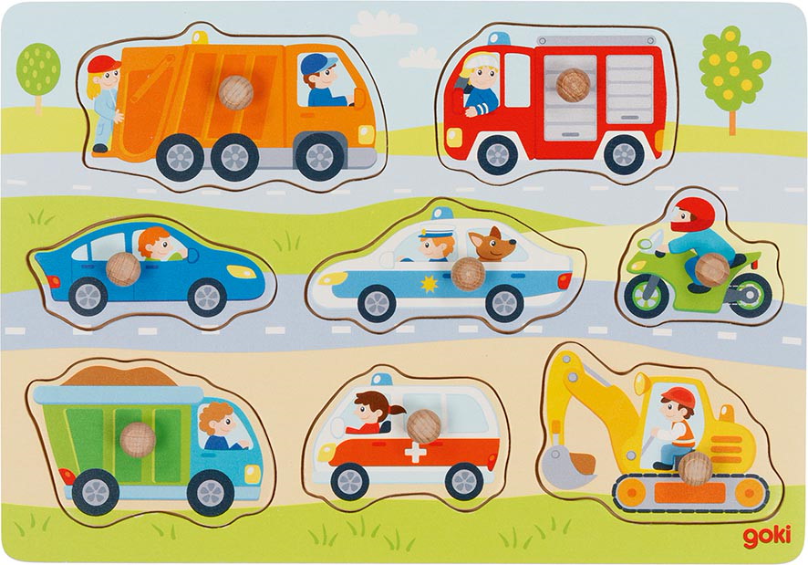 Steckpuzzle Fahrzeuge