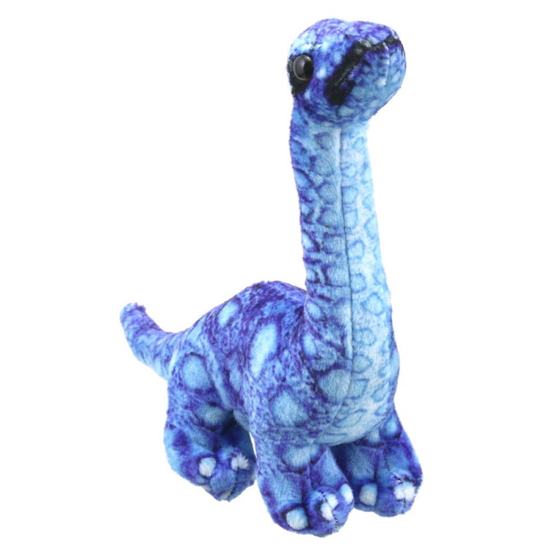 Fingerpuppe Brontosaurus blau
