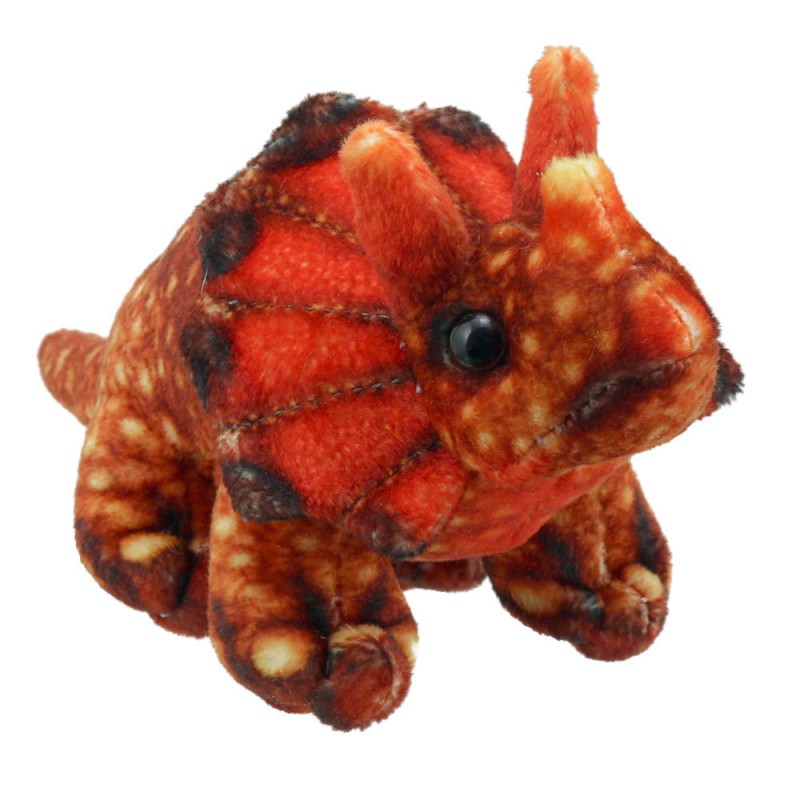 Fingerpuppe Triceratops orange