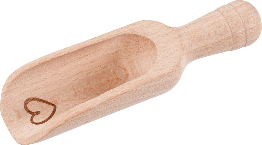 Mehlschaufel mit Herz für kleine Küchenhelfer