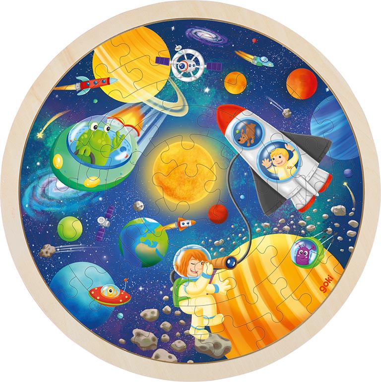 Einlegepuzzle Weltall 57 Teile