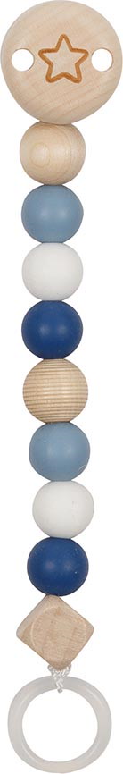 Schnullerkette Stern mit Silikonperlen