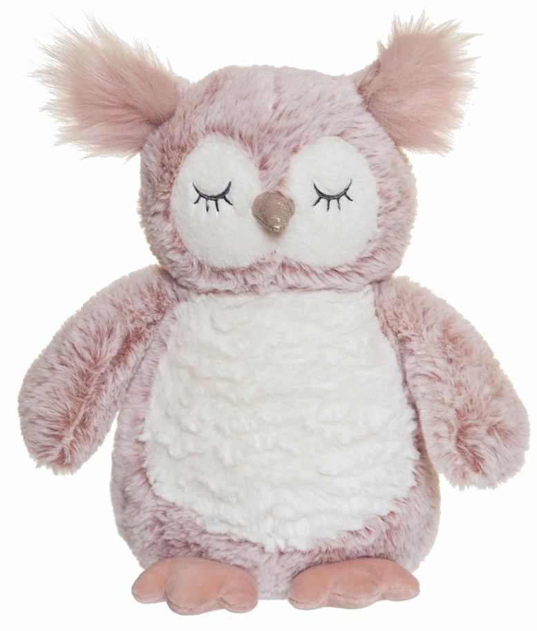 Plüsch Eule Tove rosarot 25  cm
