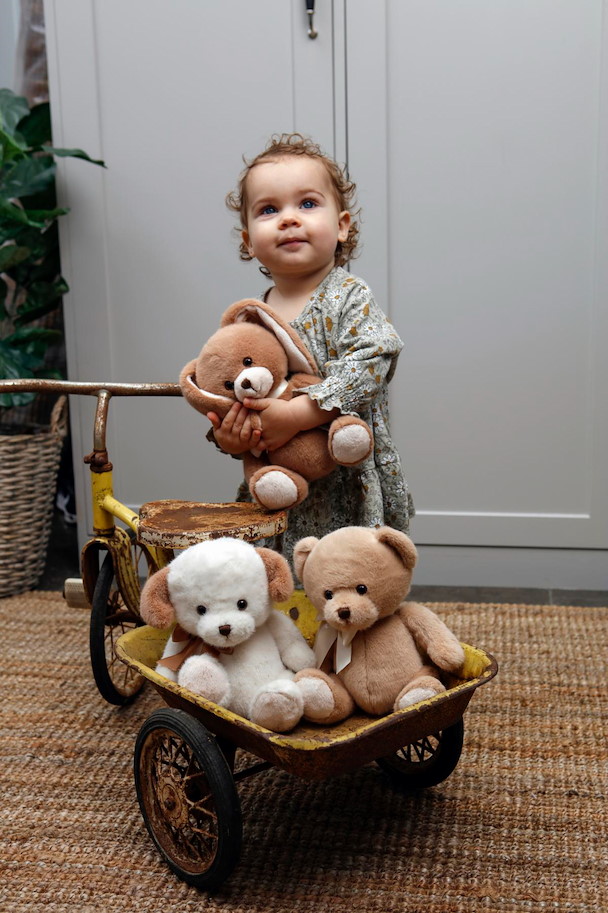 Plüsch Teddy Bastian beige 21  cm