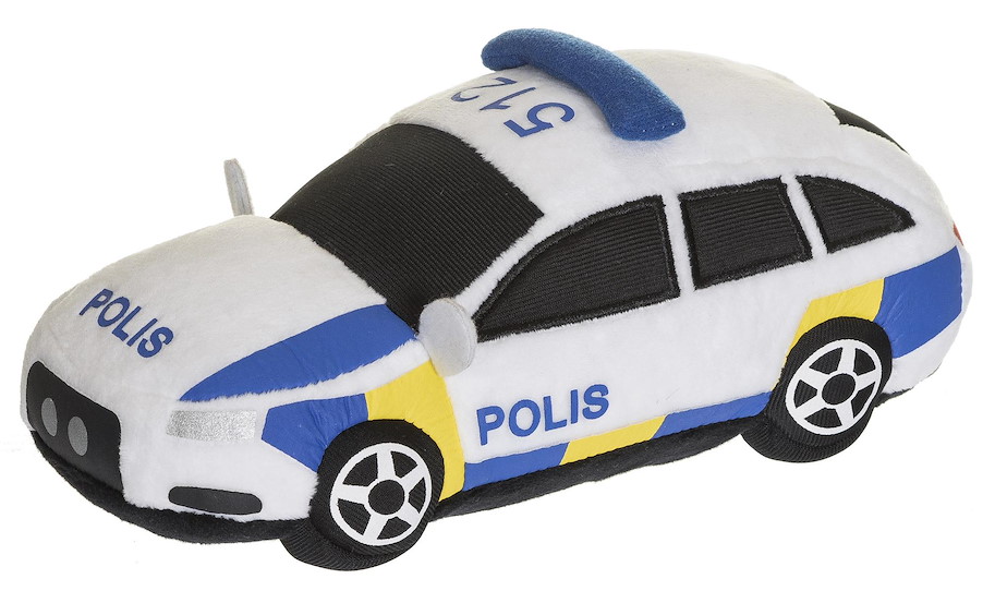 Plüsch Polizeiauto 23  cm