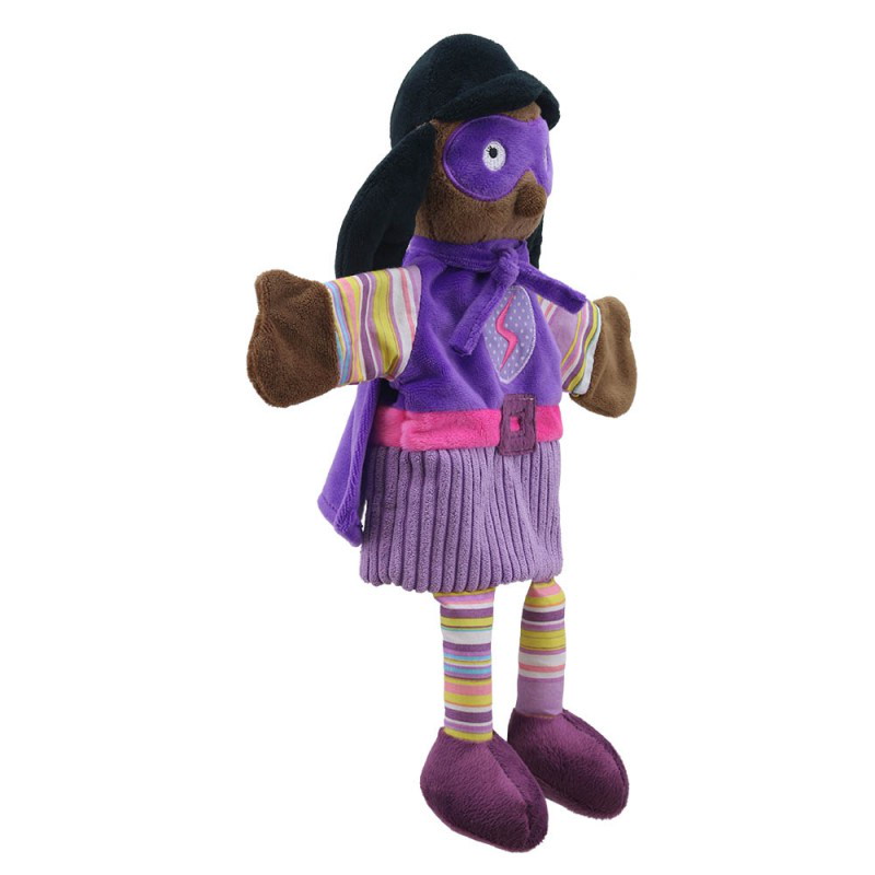 Superheld (Lila Outfit) ca. 38 cm