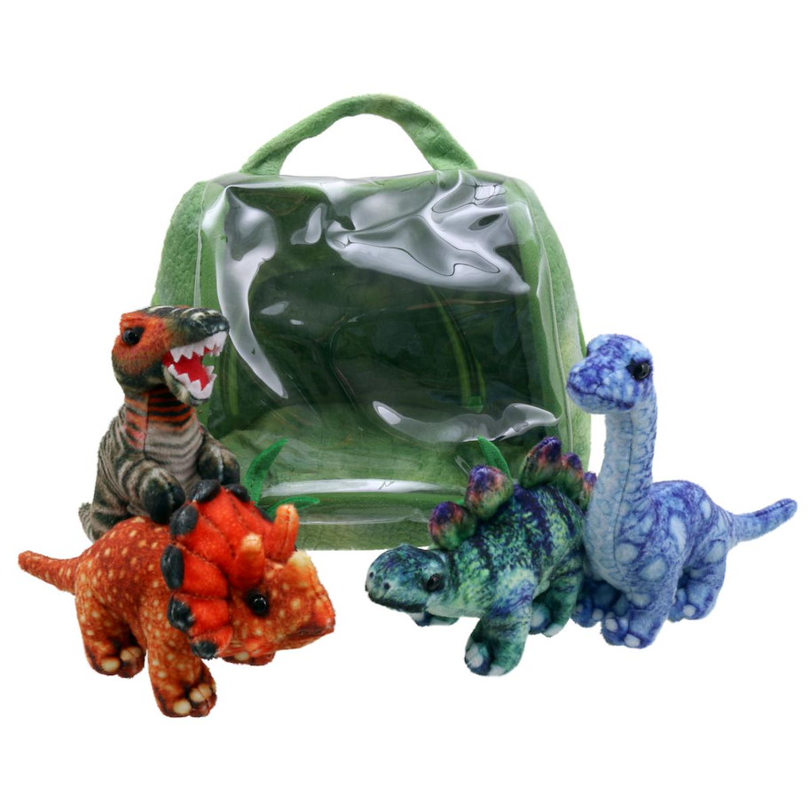 Dinosaurier-Haus mit Fingerpuppen