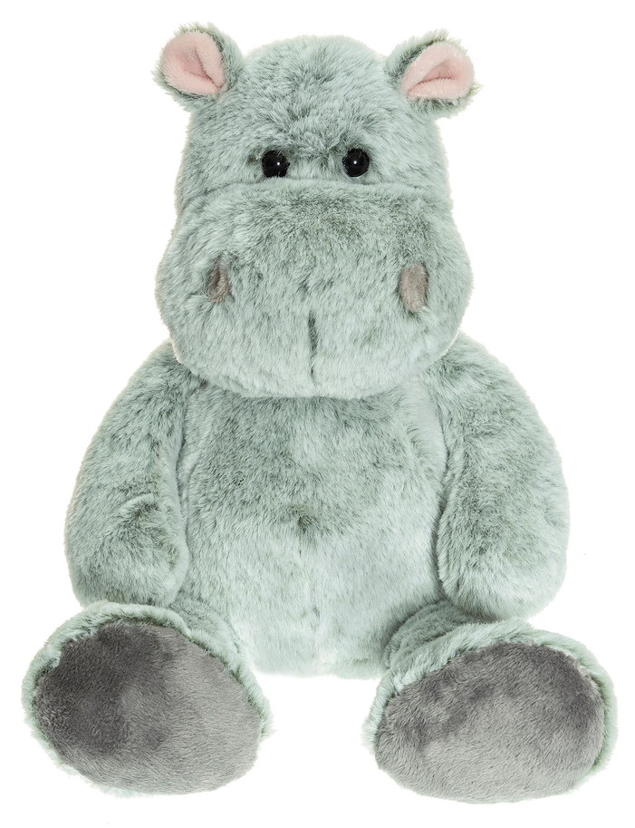Plüsch Nilpferd grün melange