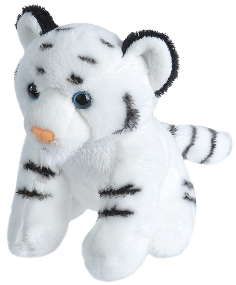 Plüsch Weisser Tiger Pocketkins 13 cm