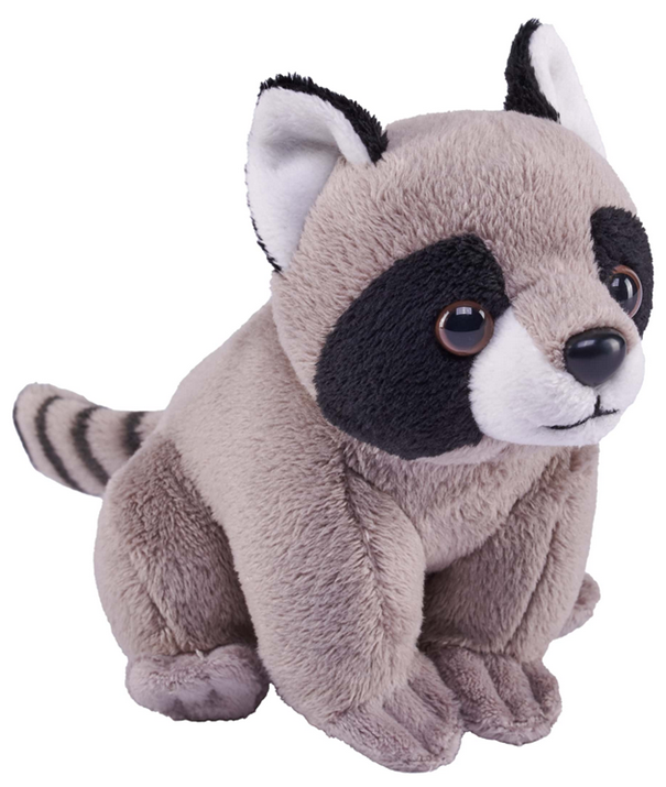 Plüsch Waschbär sitzend Pocketkins 13 cm