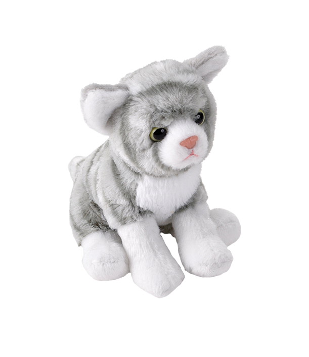 Plüsch Kätzchen grau Pocketkins 13 cm