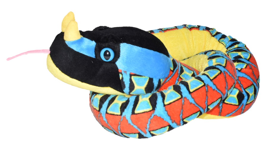Plüsch Nashornviper Snakess 137 cm