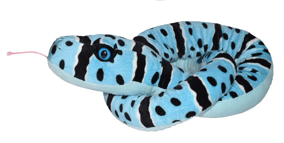 Plüsch Blaue Felsenrassel Snakess 137 cm