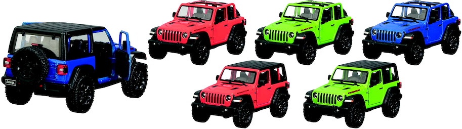Jeep Wrangler (2018), Spritzguss, 1:34