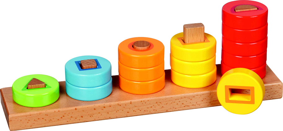 Sortierspiel Lerne Zählen mit Ringen