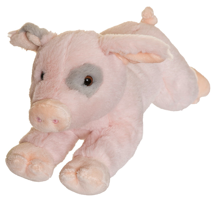 Plüsch Schweinchen liegend rosa