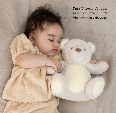Plüsch Teddy Nalle Glow in the Dark