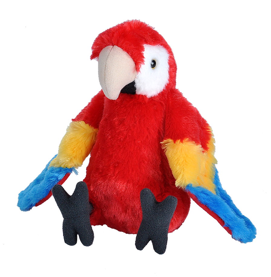 Plüsch Scharlachroter Papagei Mini Cuddlekin