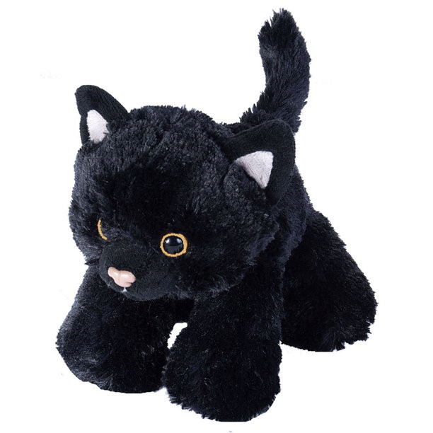 Plüsch Katze schwarz Mini Hug'Ems 17 cm