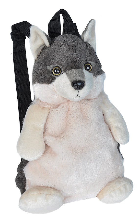 Plüsch Rucksack Wolf