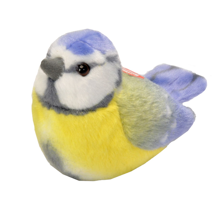 Plüsch Blaumeise singend RSPB Birds 18 cm mit echten Vogelstimmen