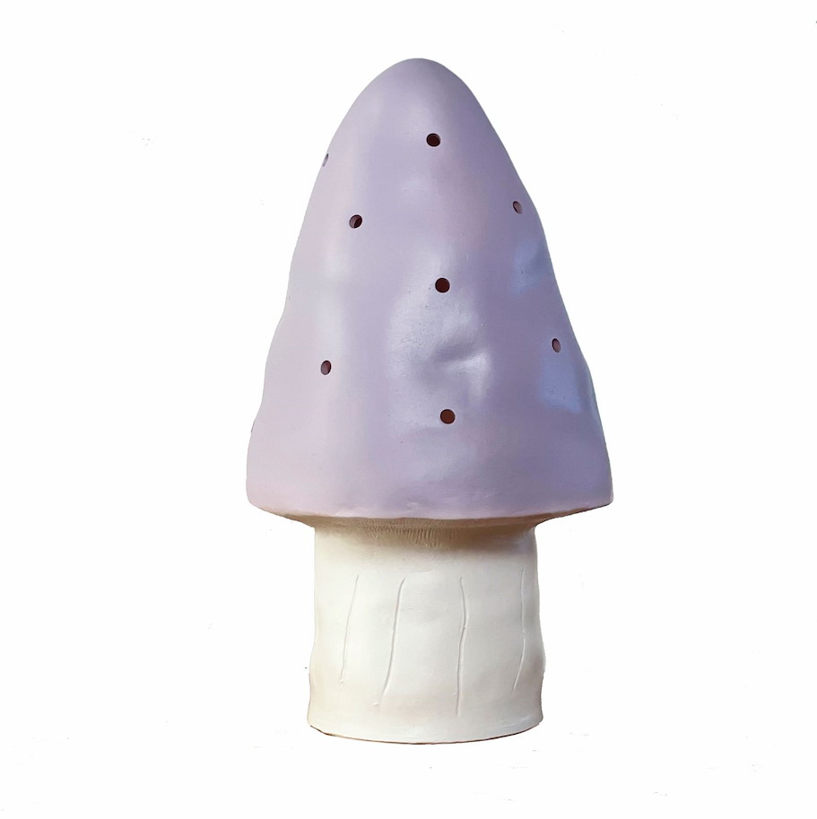 Nachtlicht kleiner Pilz Lavendel