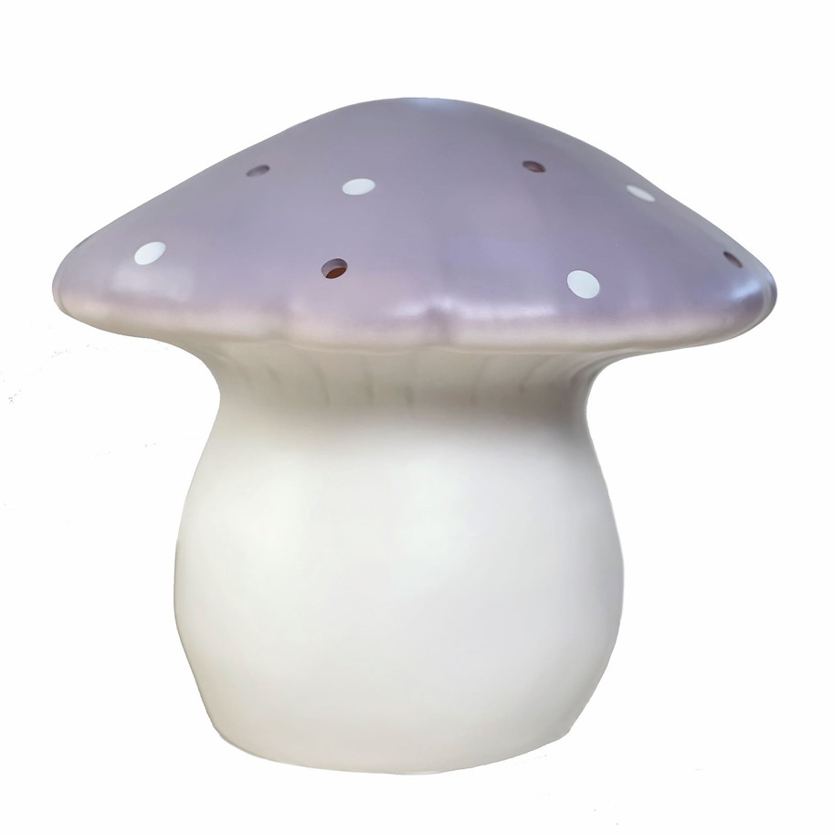 Nachtlicht grosser Pilz Lavendel