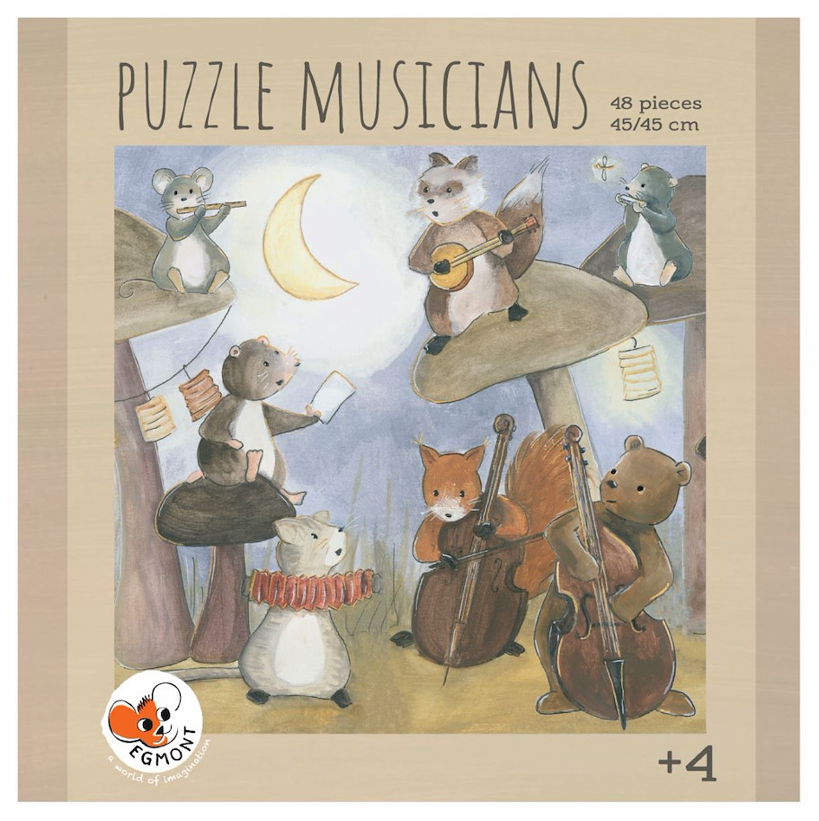 Puzzle Musikanten 48 Teile aus Karton