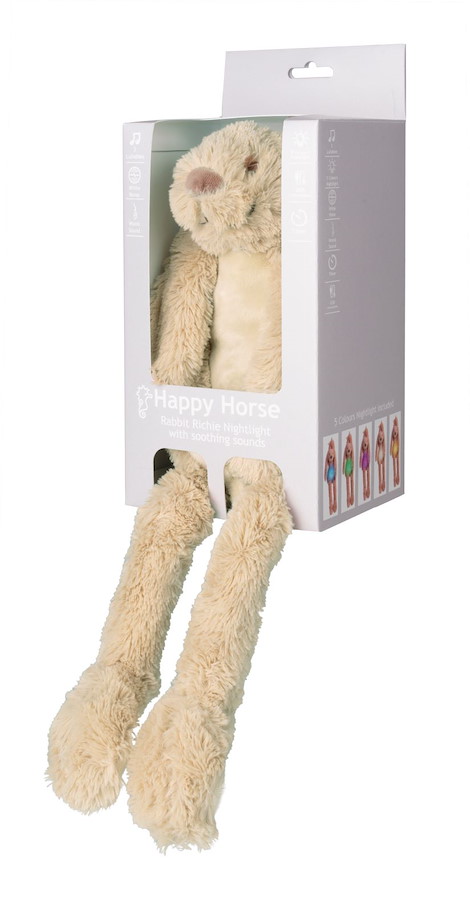 Nachtlicht Hase Richie beige mit Sound