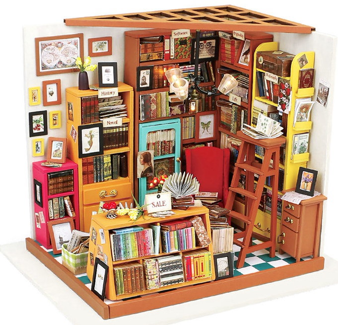 Modellbausatz 'SAM’S STUDY LIBRARY'