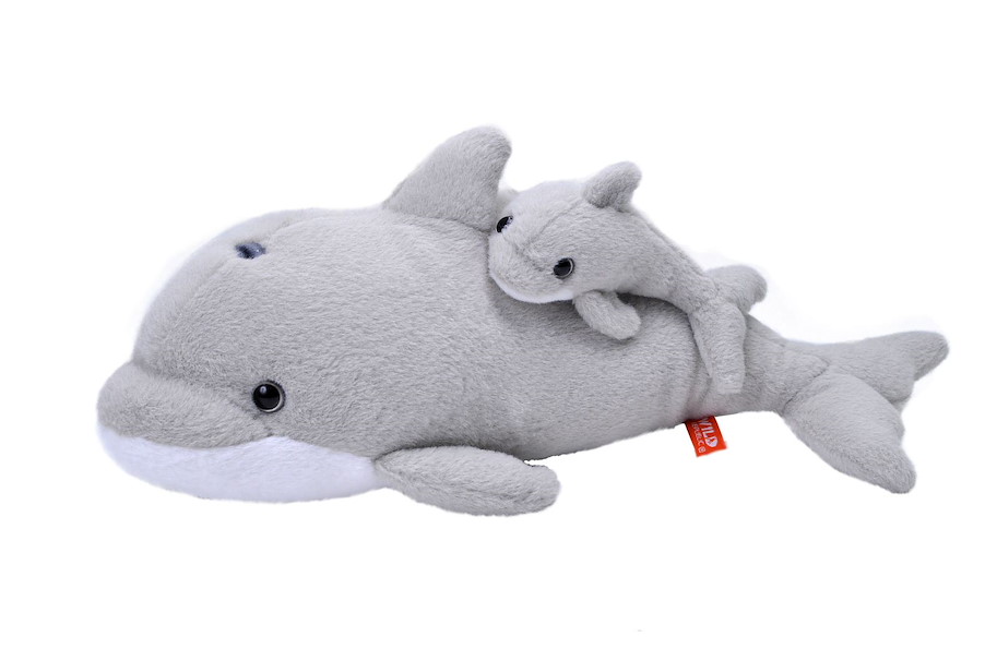 Plüsch Delphin Mutter und Baby