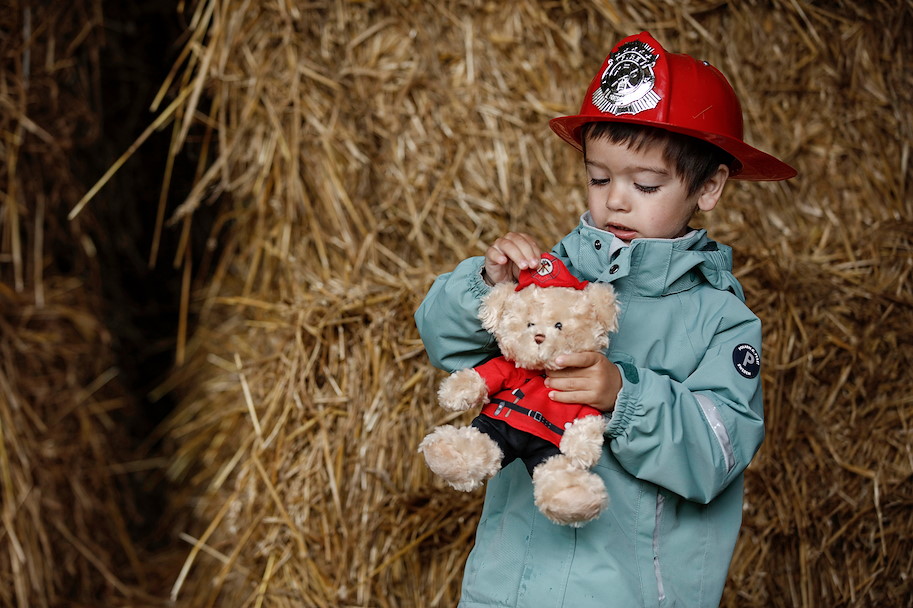 Plüsch Feuerwehrmann Teddy Glenn 28 cm