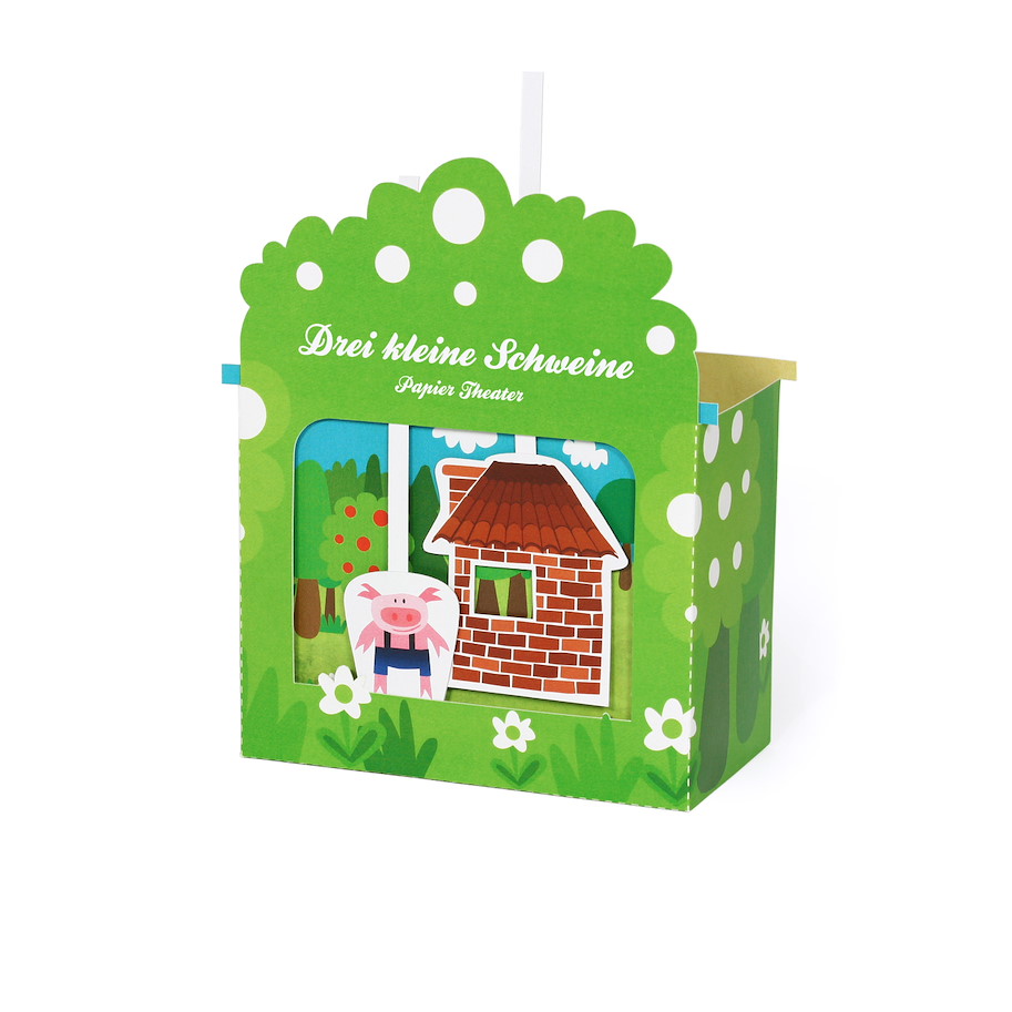 Papiertheater 3 kleine Schweinchen
