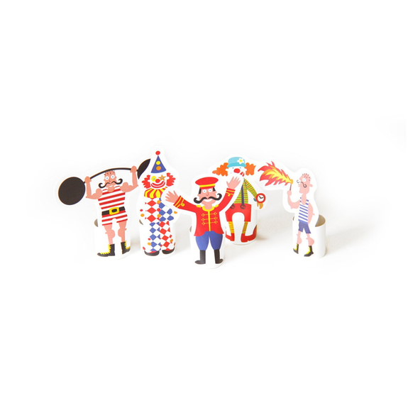 Papierfingerpuppenset 8 Zirkus