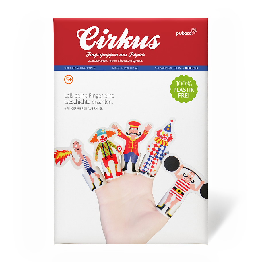 Papierfingerpuppenset 8 Zirkus