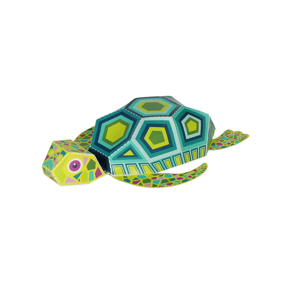 Papierspielzeugset 4 Meerestiere