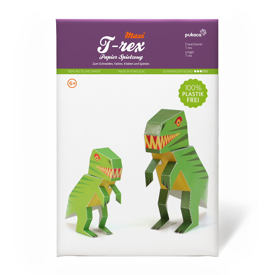 Maxi T-Rex Papierspielzeug