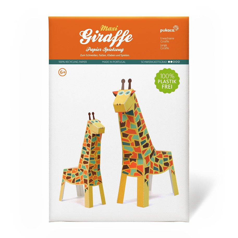 Maxi Giraffen Papierspielzeug