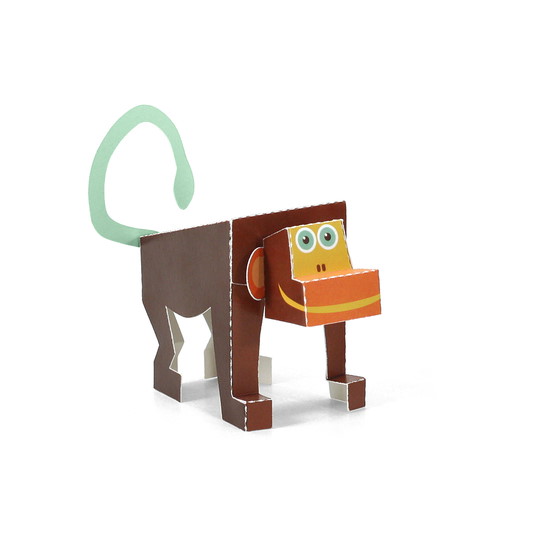 Maxi Äffchen Papierspielzeug
