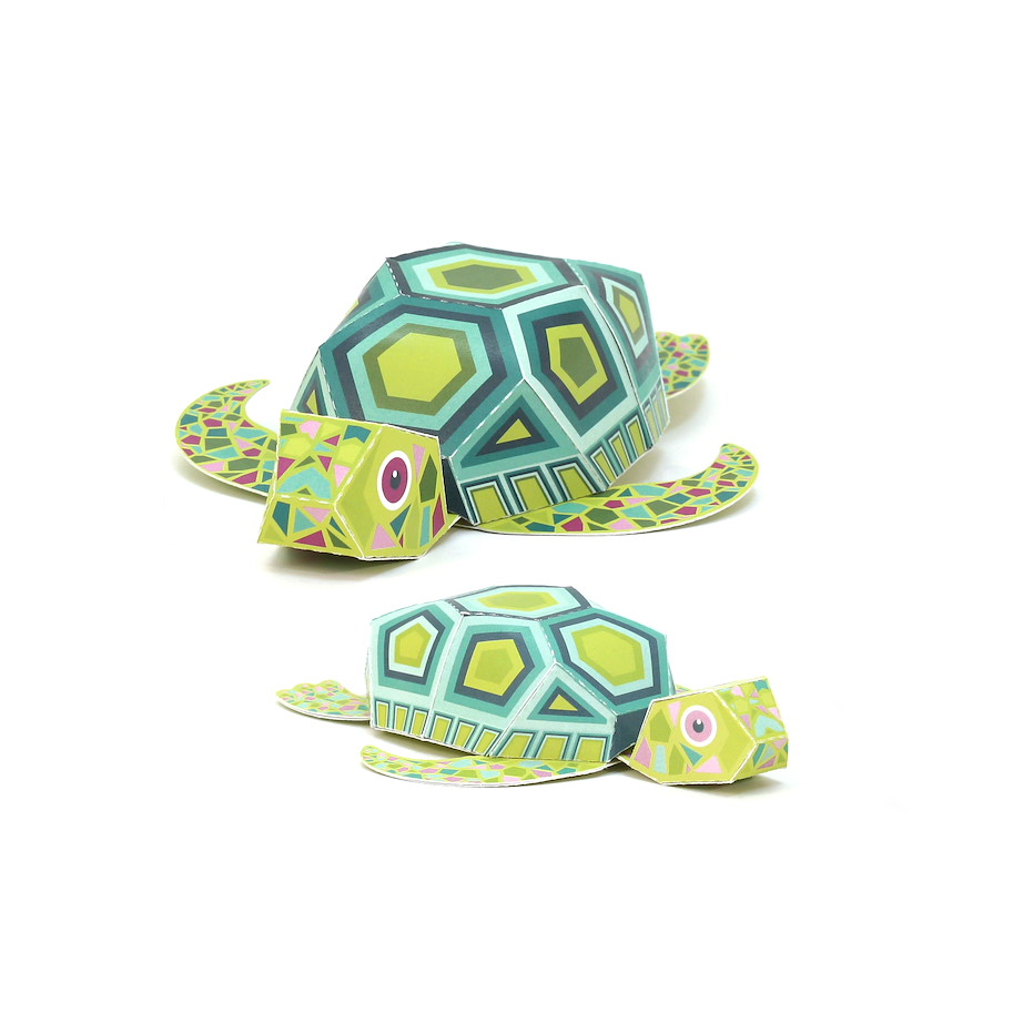 Maxi Schildkröten Papierspielzeug
